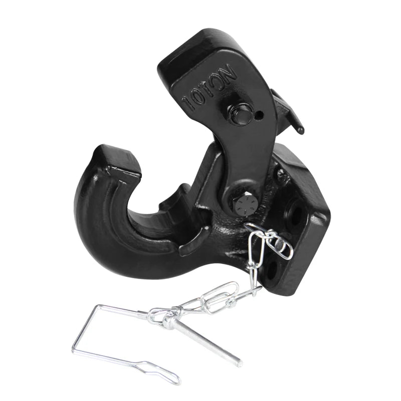 Hot Sale High Quality Forging Trailer Hitch 10T Steel Tow Hook Fits 85x45mm Install Hole Receiver Pintle Tow Hook Accessories 3