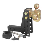 Heavy Duty Steel Trailer Hitch Adjustable Tri-Ball 6in Trailer Arm Hitch Style Refit Tow Hook Parts Camp Trailer Car Accessories 1