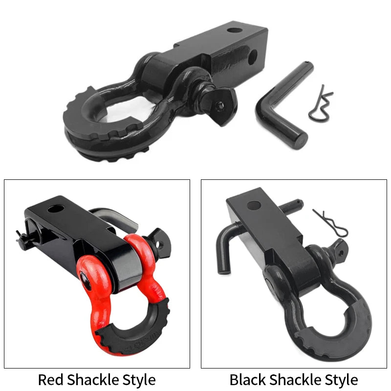 2Inch U-Shackle Connector for Off-Road Vehicle Trailer Arm Modification Ring Tow Hook Trailer Hitch Camp Trailer Accessories 2