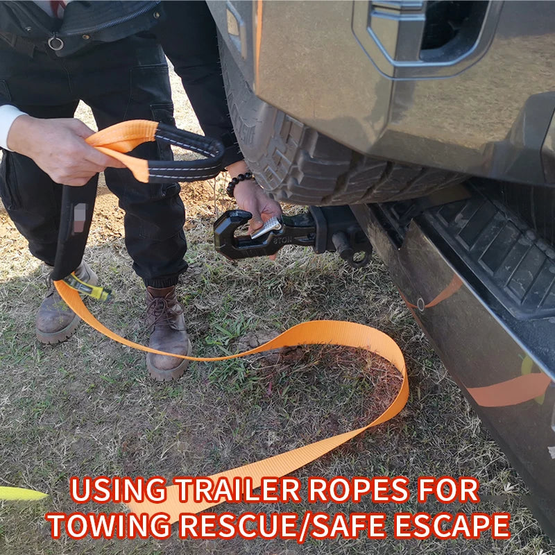 New Heavy Duty Steel Forged 8Ton 2inch Off-Road Rescue Trailer Hitch Refit Part Tow Hook Trailers Arm Car Accessories 5
