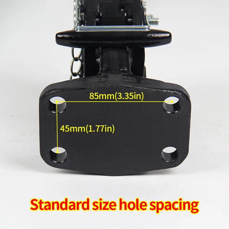 44000lbs 20Ton Forged Trailer Hitch by Rear Bumper Modification Standard Installation Hole Position Tow Hook Car Accessories 4
