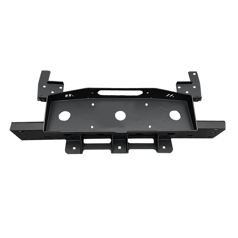 Steel Black Winch Tray Bracket for Rui Mai Ling Tuo D-MAX Winch Mounting Rack Holder Front Bumper Frame Trailer Hitch Parts 2