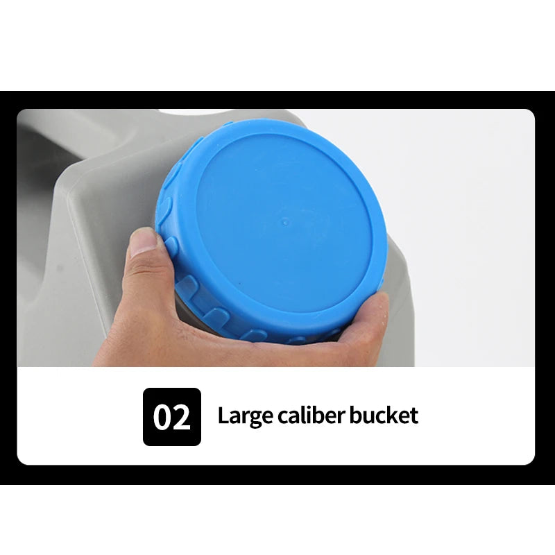 21L Portable Rotomold Plastic PE Outdoor Water Tank with Tap Outdoor Storage Bucket Water Barrel Trailer Hitch Car Accessories 5