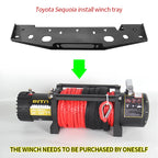 For Toyota Sequoia Front Bumper Winch Tray Bracket Parts Trailer Hitch Winch Mounting Rack Holder Car Winch Cradle Accessories 3