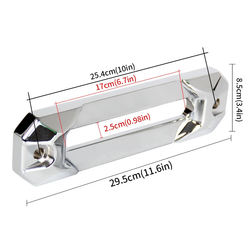 254mm Aluminum Alloy Off Road Vehicle Winch Guide Rope Accessories for Winch Rope Outlet Winch Rope Guide Trailer Hook 3