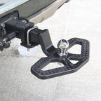 Fits 2inch Receiver Rear Bumper Heavy Duty Steel Trailer Hitch Pedal With 50mm Ball Tow Hook Parts Car Step Accessories 4