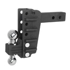Adjustable Trailer Hitch Dual Ball Mount with 2" & 2.5" Balls 3-Level Height Adjustable Removable Towing Hitch for Trucks SUV 6
