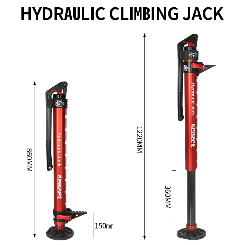 Customizable 2Ton Hydraulic Jack Car Offroad Rescue Tools Set OEM Hand Monkey Climbing Jack Pole Trailer Hitch Accessories Parts 2
