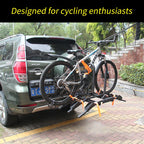 Foldable Bike Car Transport Racks Multiple Bike Car Carrying Square Mouth Quick Insertion Rear Hanging Trailer Hitch Accessories 3