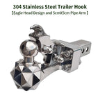 Trailer Stainless Steel Towing Hook Match 2inch Receiver Eagle Head Design Refit Parts Trailer Hitch Arm Camping Car Accessories 1
