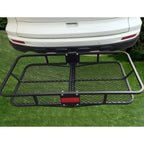 Fits 2inch Receiver Square Mouth Luggage Basket Outdoor Rack Universal Install with Car Trailer Hitch Camp Trailer Accessories 6