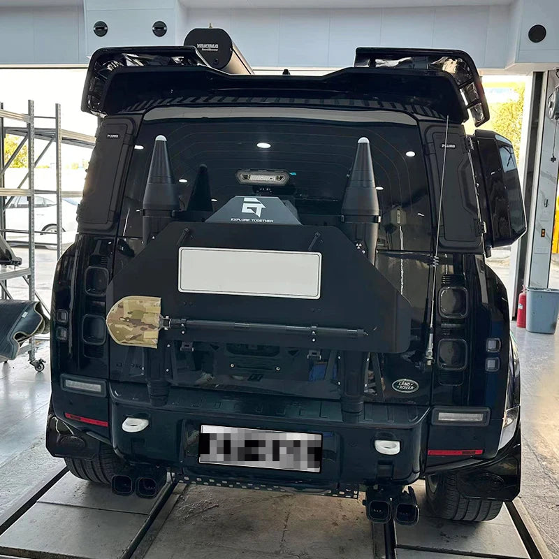 Off-road 5L X 2 Missile Oil Drum Backpack Set Backpack With Engineer Shovel & Escape Board Trailer Hitch Accessories Water Tank 6