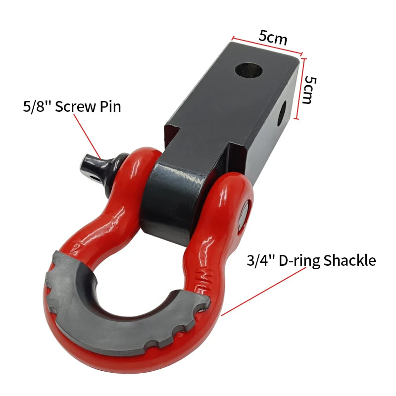 2Inch U-Shackle Connector for Off-Road Vehicle Trailer Arm Modification Ring Tow Hook Trailer Hitch Camp Trailer Accessories 3