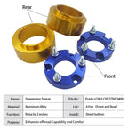 Fits for Prado LC90 LC95 2700 3400 Aluminum Alloy Front and Rear Suspension Lift Spacers Kits Trailer Hitch Car Accessories 5