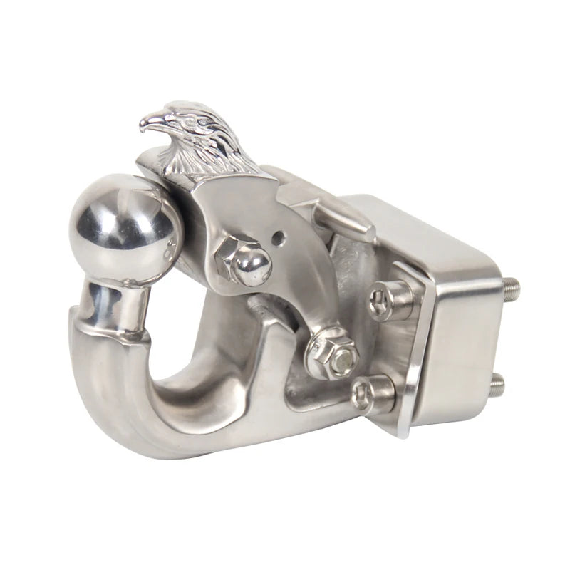ARMADA Patrol Y62 Y63 Stainless Steel Eagle Head Tow Hook With Integrated Ball Head Off-road Parts Trailer Hitch Accessories 5