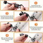 1/4 Inch Anti-Theft Trailer Coupler Lock Self-locking Car Trailer Anti-theft Lock Trailer Hitch Pin Parts & Accessory OEM 4