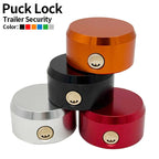 Hidden Shackle Hockey Puck Padlock Heavy Duty Round Van Security Lock for Storage Unit Shed Trailer Door Shipping Container Gate 1