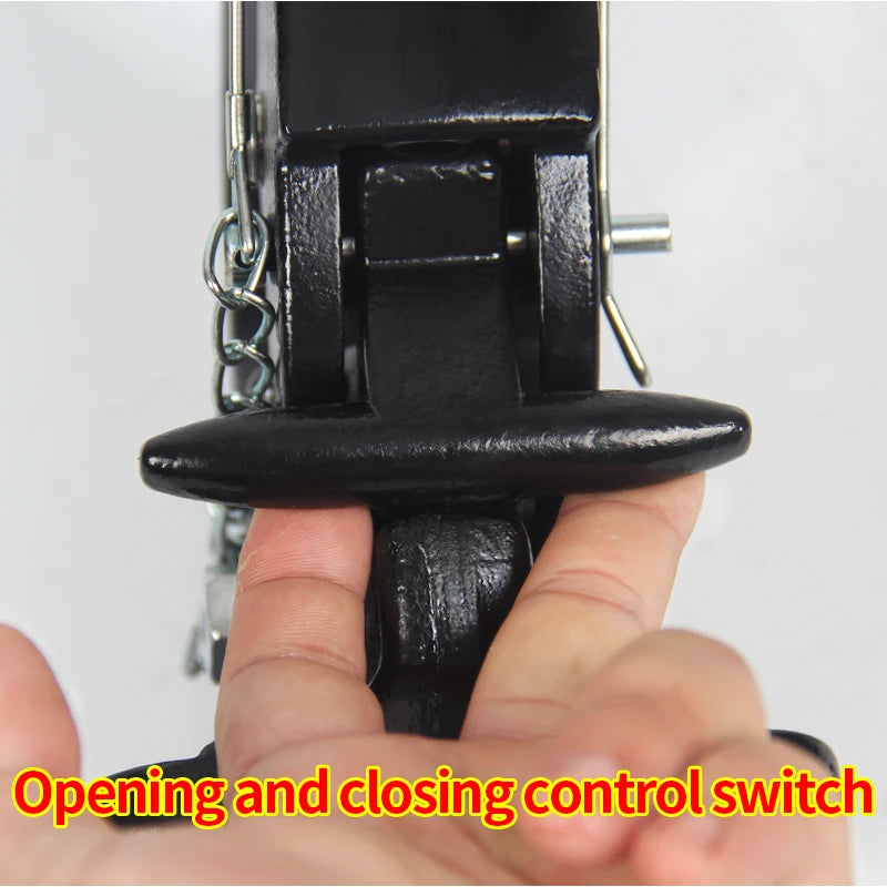 44000lbs 20Ton Forged Trailer Hitch by Rear Bumper Modification Standard Installation Hole Position Tow Hook Car Accessories 5