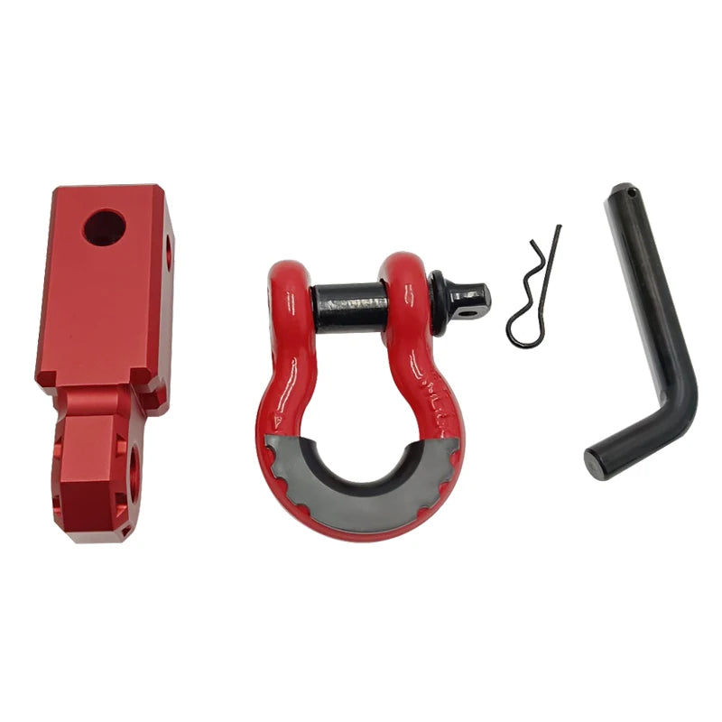Trailer Hitch 4.75Ton 3/4 Shackle Tow Arm with Aluminum Alloy Tube Arm Trailer Parts &Tow Hook Car Accessories 4