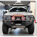 For Patrol Y61 Off-road SUV Steel Front Bumper Winch Tray Bracket Trailer Winch Refit Hitch Parts Camp Trailer Car Accessories 5
