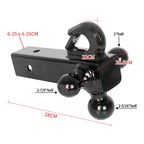 Tri Hitch Ball 2.5Inch Trailer Arm Fits GMC sierra 2500 Car for 2-1/2 Inch Receiver Trailer Hitch and Tow Hook Car Accessories 2