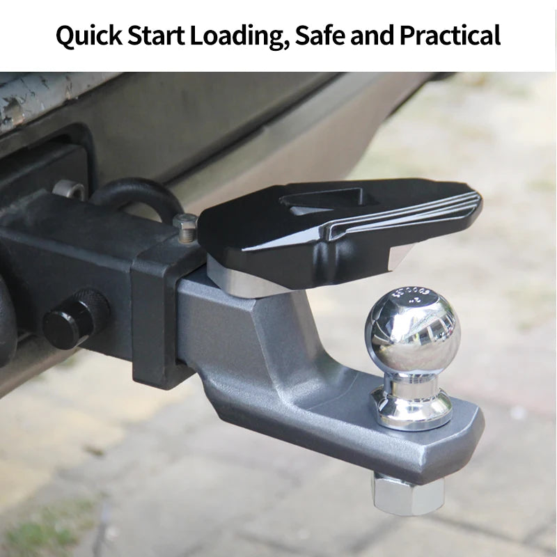 Off Road Towing Modification Parts Trailer Arm 2inch Ball Head for Rear Bumper 2inch Receiver Tow Hook Trailer Hitch Accessories 6