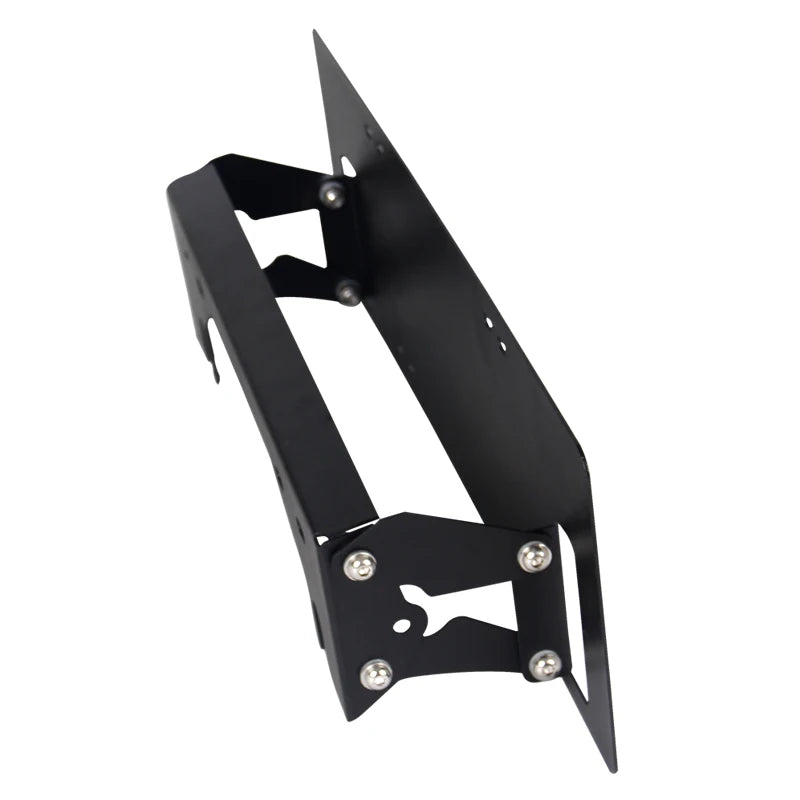 Universal Rust-proof Front Bracket License Plate Frame Trailer Hitch Car Exterior Accessories Black/Silver Number Plate Holder 3