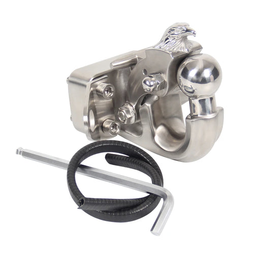 ARMADA Patrol Y62 Y63 Stainless Steel Eagle Head Tow Hook With Integrated Ball Head Off-road Parts Trailer Hitch Accessories 1