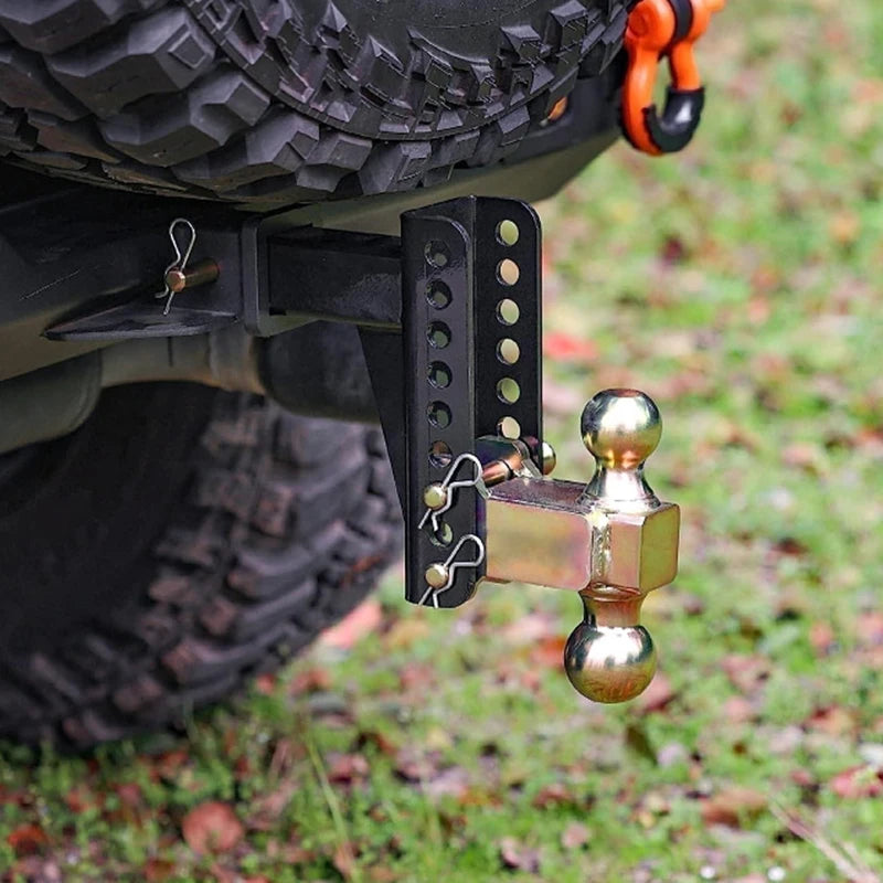 New Swivel Tri Ball Mount 9in Carbon Steel Towing Trailer Hitch 2" Receiver 15000lbs High Quality Accessories 2