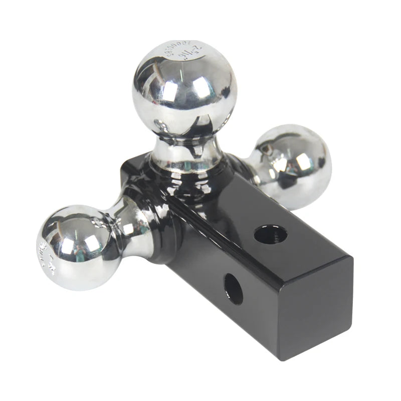 Adjustable and Removable Trailer Hitch Ball Mount Outdoor Trailer Arm Three Ball Tow Hook Rescue Trailers Car Accessories 5