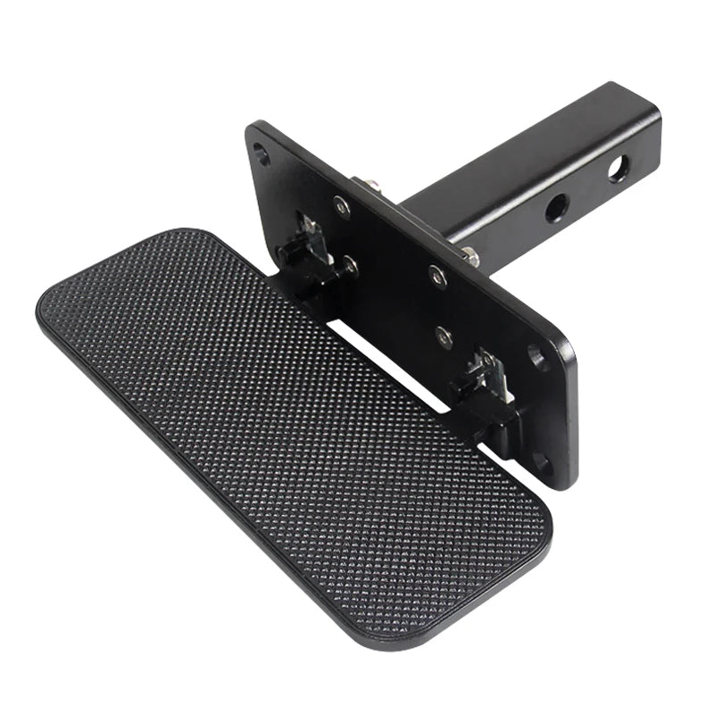 Fits Rear Bumper 2in Receiver Folding Function Foldable Pedal Square Opening Tow Hook Parts Trailer Hitch Camp Trailer Car Step 2