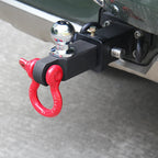 8 Ton Heavy Duty Trailer Hitch Shackle Hook 2 Inch Trailer Ball Mount Forged U Shackle D-Ring for Off-road Recovery Towing Hook 6