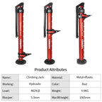 Multi Purpose Use 4429LBS Round Base Hydraulic Monkey Climbing Rod Manual Jack Trailer Hitch Car Accessories Tow Hook 2T Jack 4