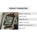 PAJERO Rear Side Windows Steel Mesh Bracket Car Interior Modification Accessories for Trailers 3