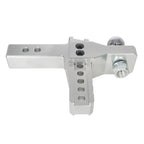 Aluminum Alloy 2inch Tow Ball Trailer Hitch 6inch Tow Arm 2inch Receiver Tow Hook Silver High Quality 6000LBS Off-road 2