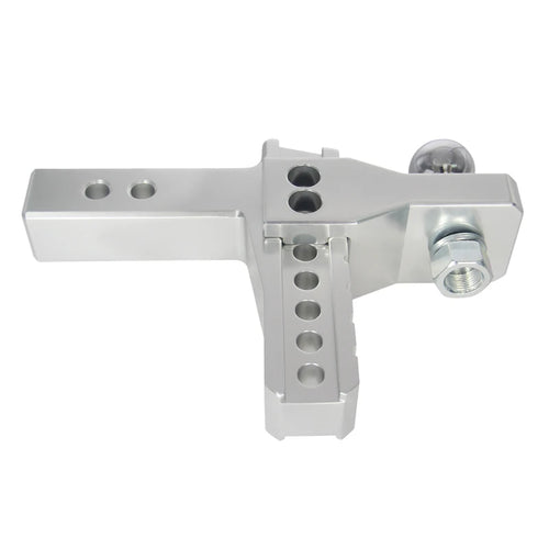 Aluminum Alloy 2inch Tow Ball Trailer Hitch 6inch Tow Arm 2inch Receiver Tow Hook Silver High Quality 6000LBS Off-road 2