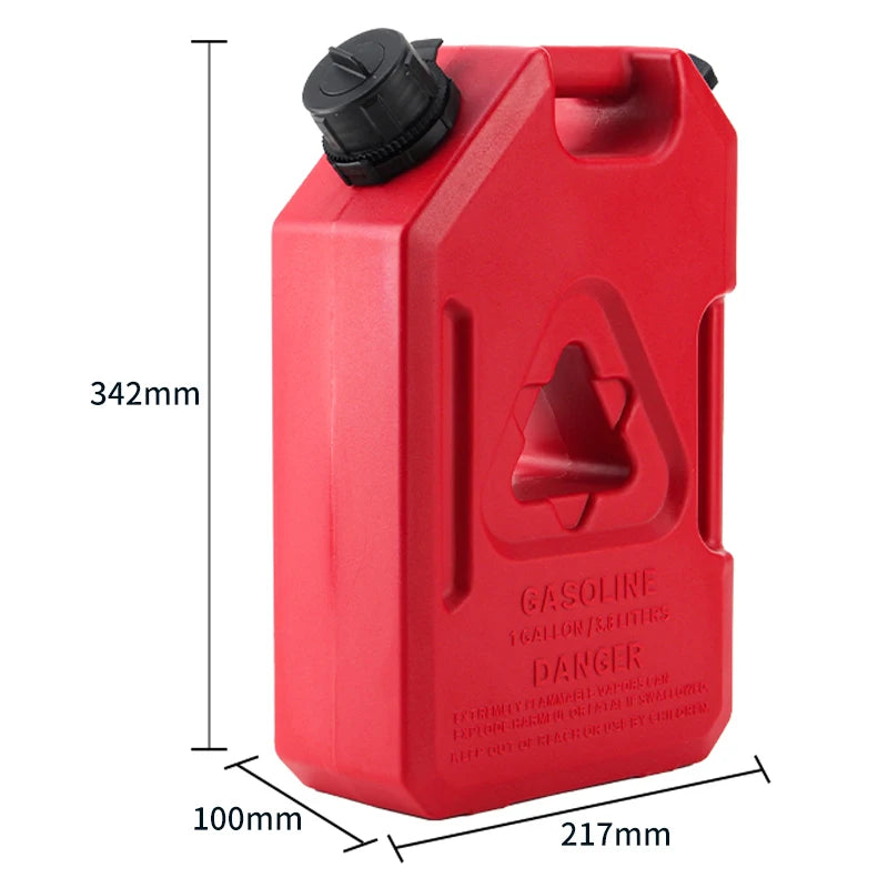 1Gal Plastic Red Oil Drum Container 3.8L Outdoor Water Tank for SUV Car UTV ATV-for Trailer Hitch Camp Trailer Accessories Parts 4