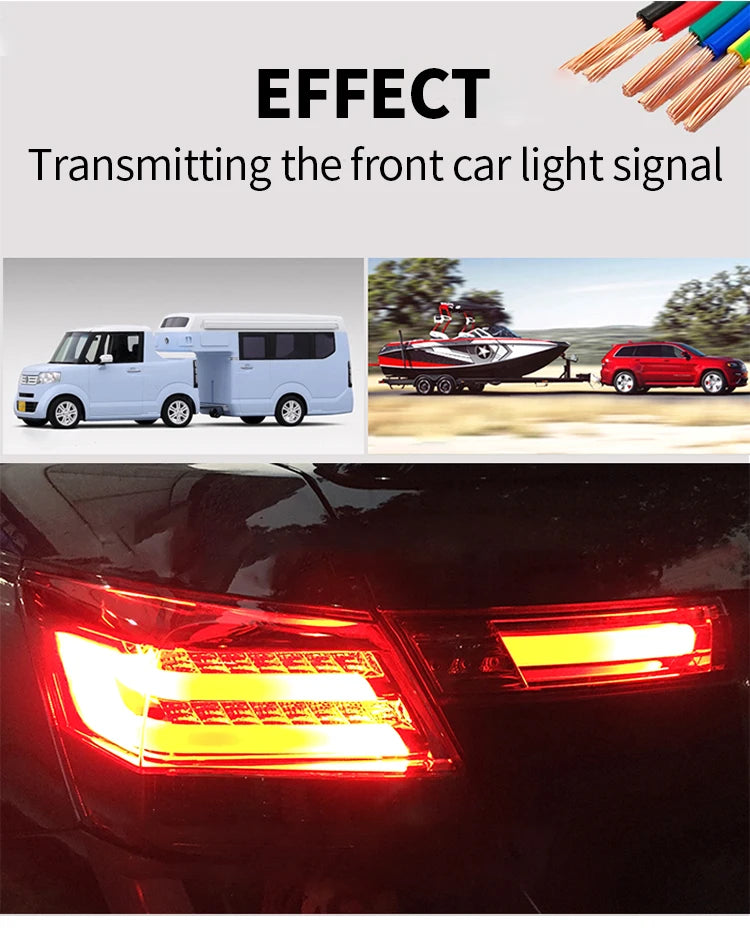 For Land Cruiser LC120 European 13 Pin Trailer Harness Original Connector Vehicle Specific European 13 Pole Car Wiring Hitch OE 6