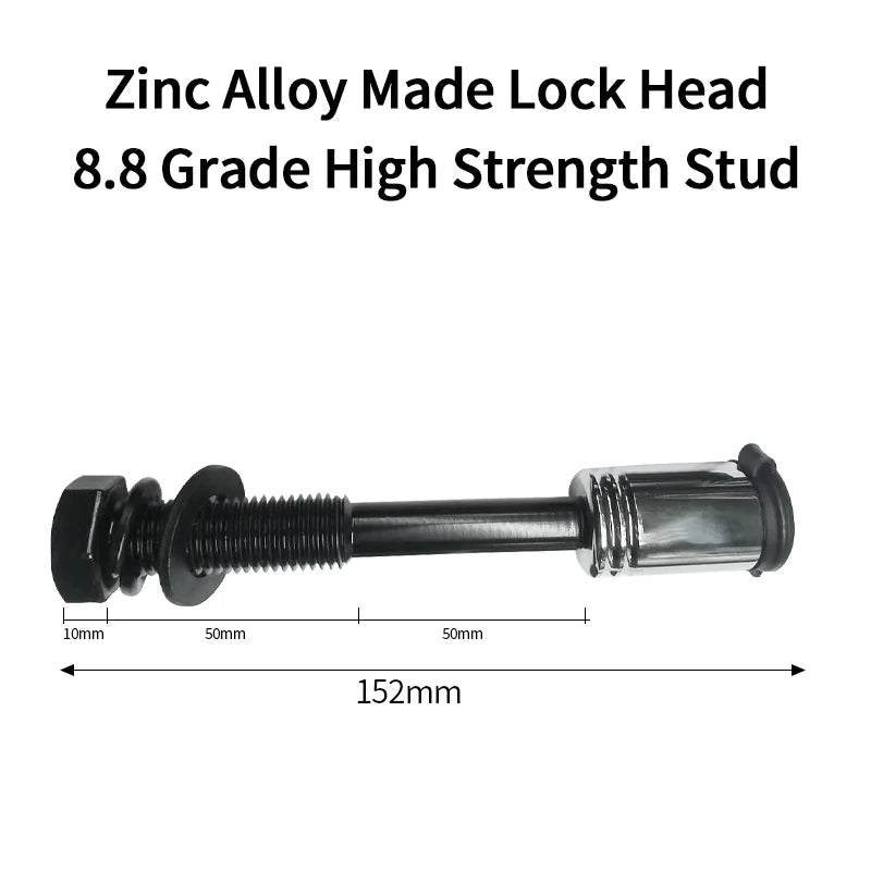 M16 Screw Rod Trailer Lock Pin Heavy Duty Carbon Steel Hitch Pin Anti-Theft Towbar Security Pin for Fixed Trailer Arm Car Parts 2
