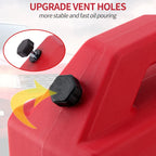1Gal Plastic Red Oil Drum Container 3.8L Outdoor Water Tank for SUV Car UTV ATV-for Trailer Hitch Camp Trailer Accessories Parts 5