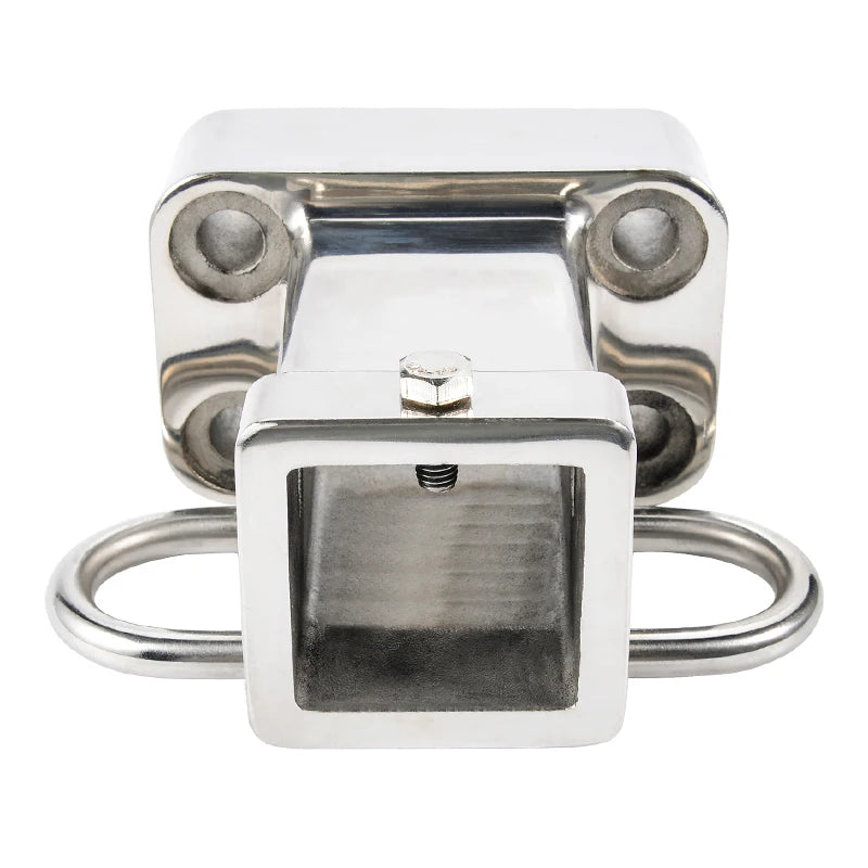 New High Quality Stainless Steel 2-Inch Receiver Square Mouth 85mm X45mm Trailer Hitch Camp Trailer Accessories 7000lbs 1