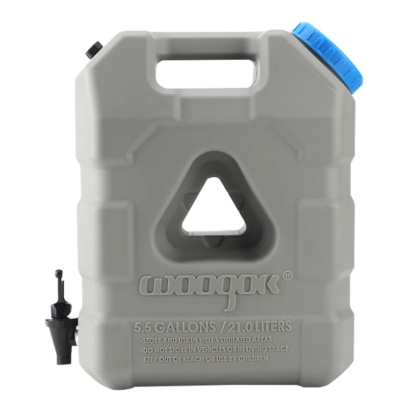 New 21L High Quality Light Yellow Outdoor Plastic PE Water Tank Faucet Switch Car-Mounted Self-Driving Tours Trailer Hitch Camp 3