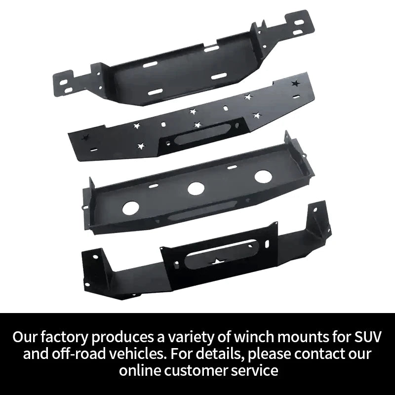 For Patrol Y61 Off-road SUV Steel Front Bumper Winch Tray Bracket Trailer Winch Refit Hitch Parts Camp Trailer Car Accessories 6