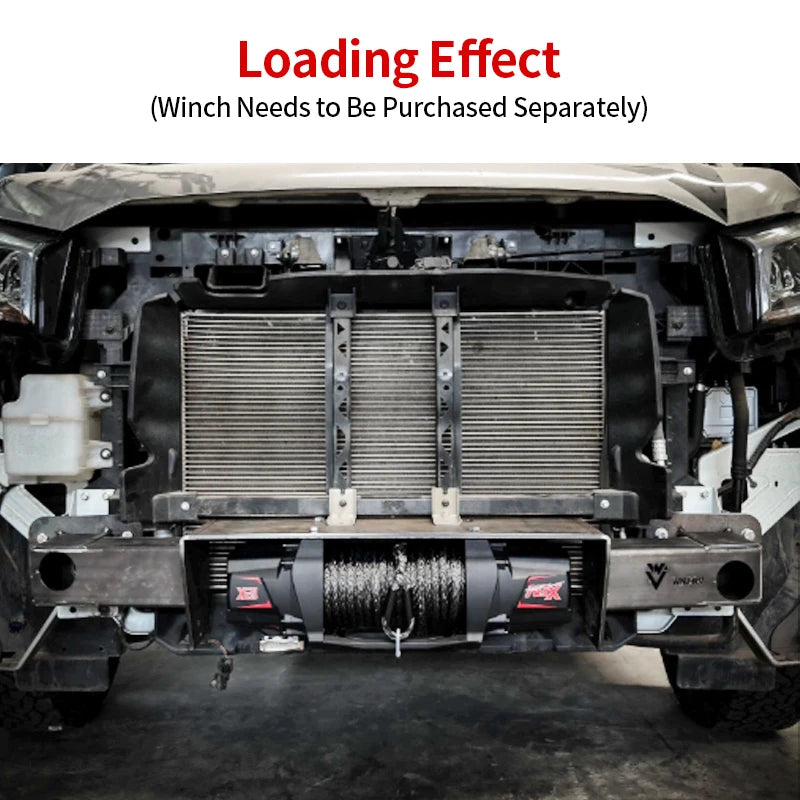 For Toyota Hilux Revo Steel Winch Tray Bracket Parts Winch Mounting Rack Holder Trailer Hitch Car Winch Cradle Accessories Frame 5