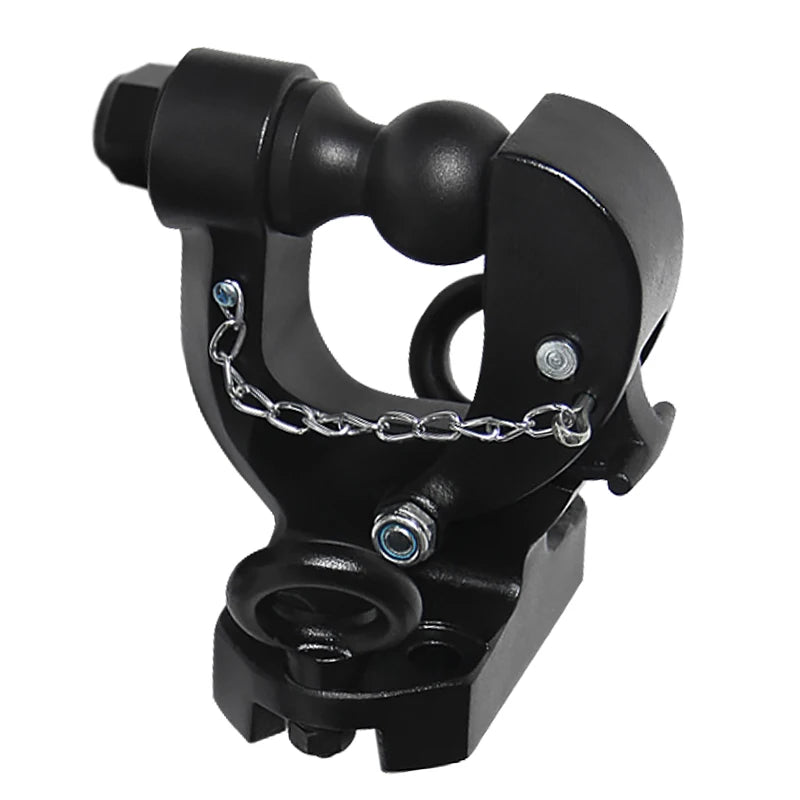 All Black Style Tow Hook for Prado Rear Bumper Install Bolt Hole 105x55mm Off-road Refit Parts & Trailer Hitch Car Accessories 6