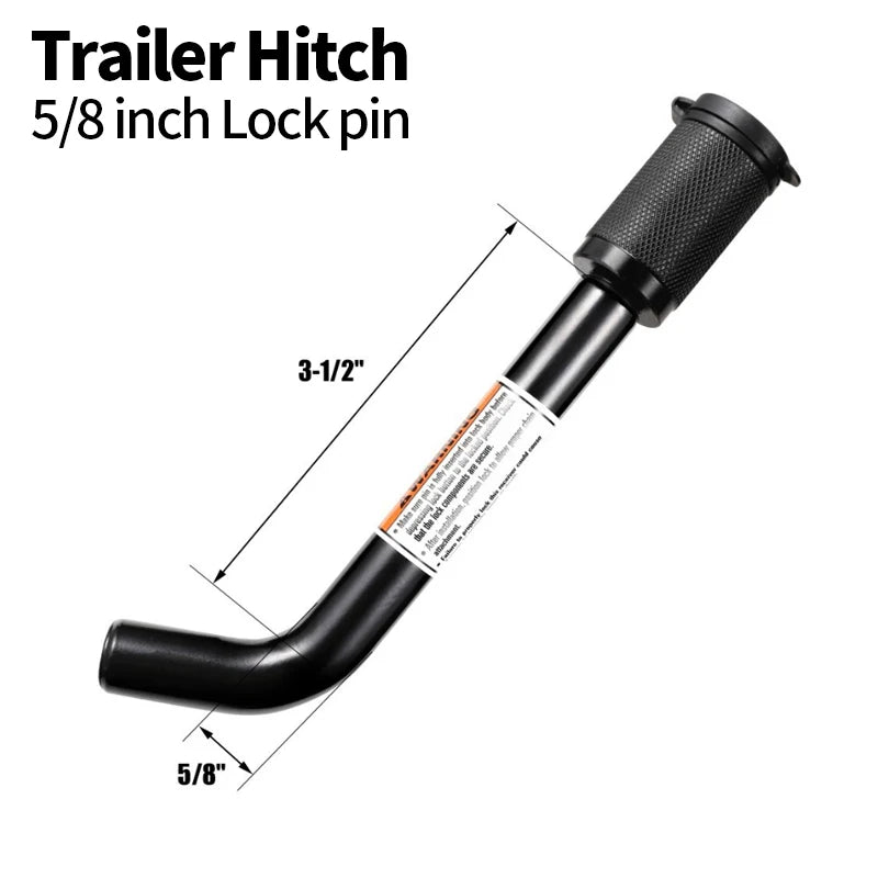 5/8 Inch L-Type Trailer Lock Pin Heavy Duty Carbon Steel Hitch Pin Anti-Theft Towbar Security Pin for 2 Inch Receiver Car Parts 1