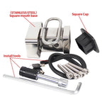 For LAND CRUISER Stainless Steel Square Mouth Base With Modified Towing Hook Trailer Hitch Camp Trailer Car Accessories 4
