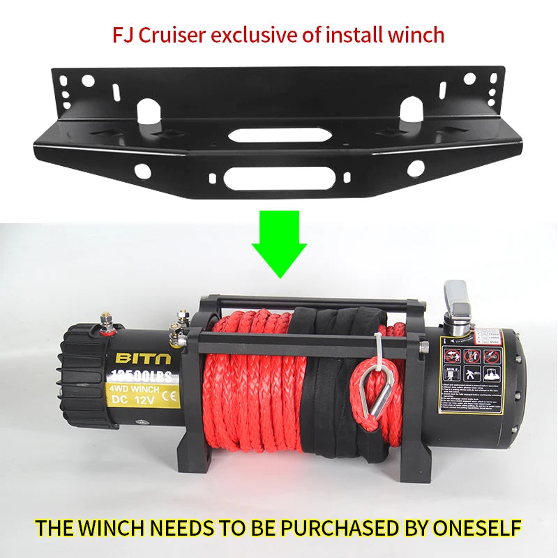 For FJ Cruiser Steel Winch Tray Bracket Parts Winch Mounting Rack Holder Car Winch Cradle Frame Trailer Hitch Accessories 3