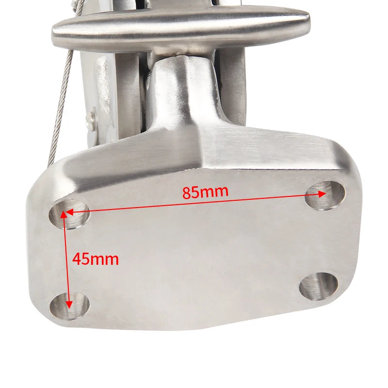 CNC Machined Tow Hook Trailer Hitch Parts Customized Eagle Head Pattern for Car Rear Bumper 85x45mm Install Hole Accessories 3