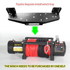 For Toyota After 2023 New Sequoia Steel Winch Tray Bracket Winch Mounting Rack Holder Trailer Hitch Car Winch Cradle Accessories 5
